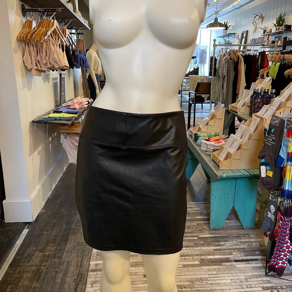 Vegan Leather (Stretchy) Mini Skirt